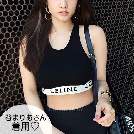 芸能人着用！【CELINE】セリーヌロゴ入り スポーツブラ (CELINE/タンク