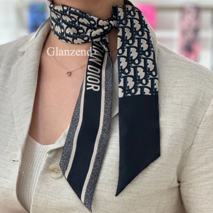 ☆大人気☆【Dior】ミッツァ スカーフ オブリーク シルクツイル (Dior