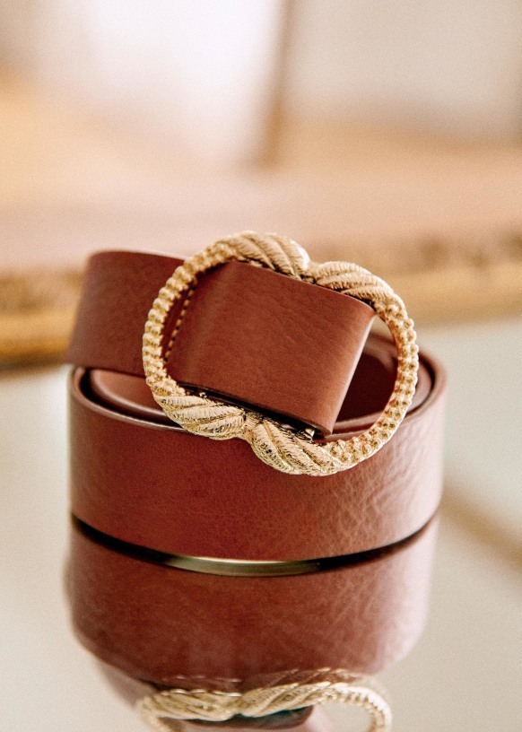 セザンヌ ☆ 本革 レザー ベルト (SEZANE/ベルト) 87107183【BUYMA】