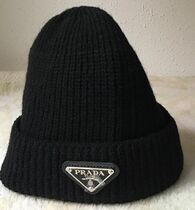 PRADA新作【UMD489_3IM WOOL & CASHMERE KNIT BEANIE】 (PRADA/ニット