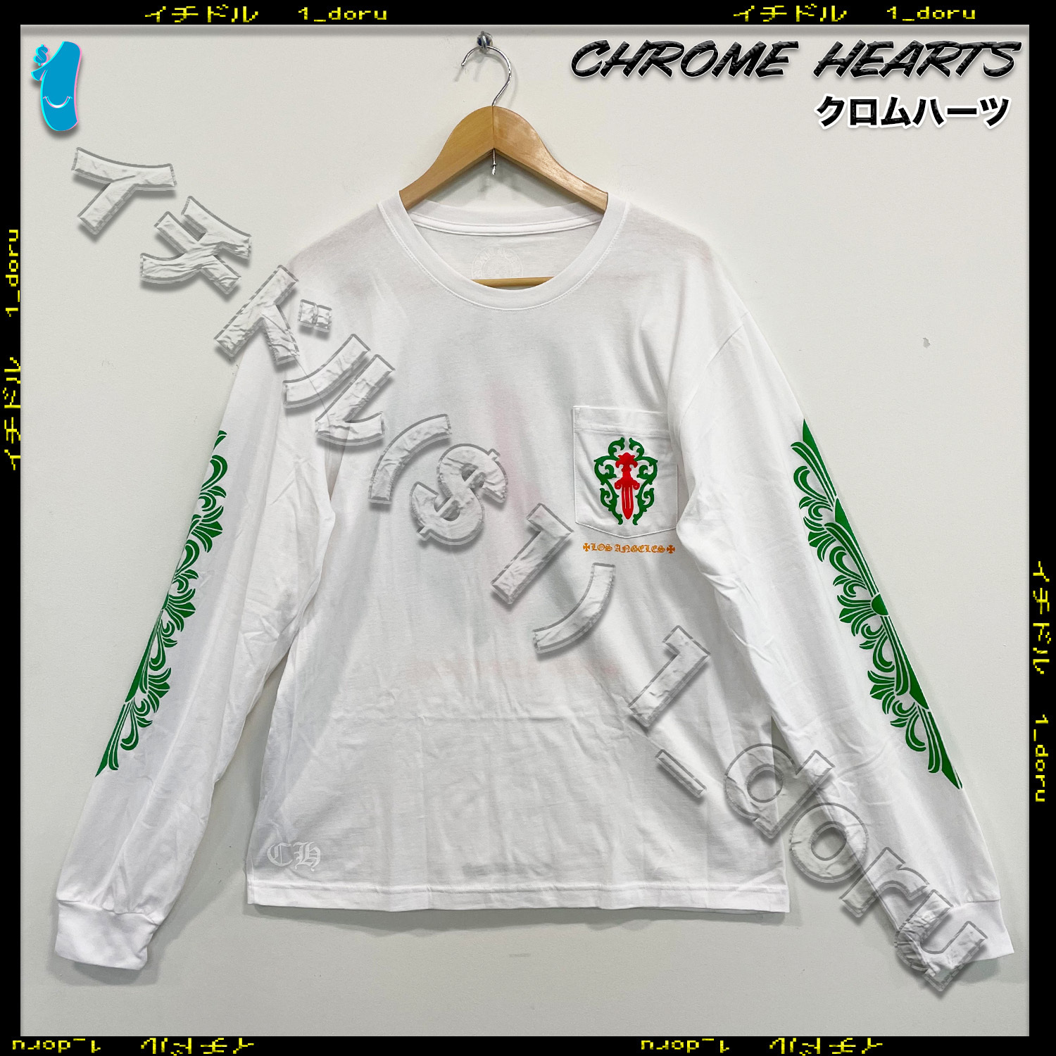 LA限定 +CHROME HEARTS+ DAGGER LONG TEE ダガー ロンT Tシャツ