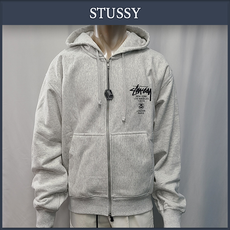 STUSSY】送料・関税込☆World Tour Hood Zip-Up☆3973713 (STUSSY