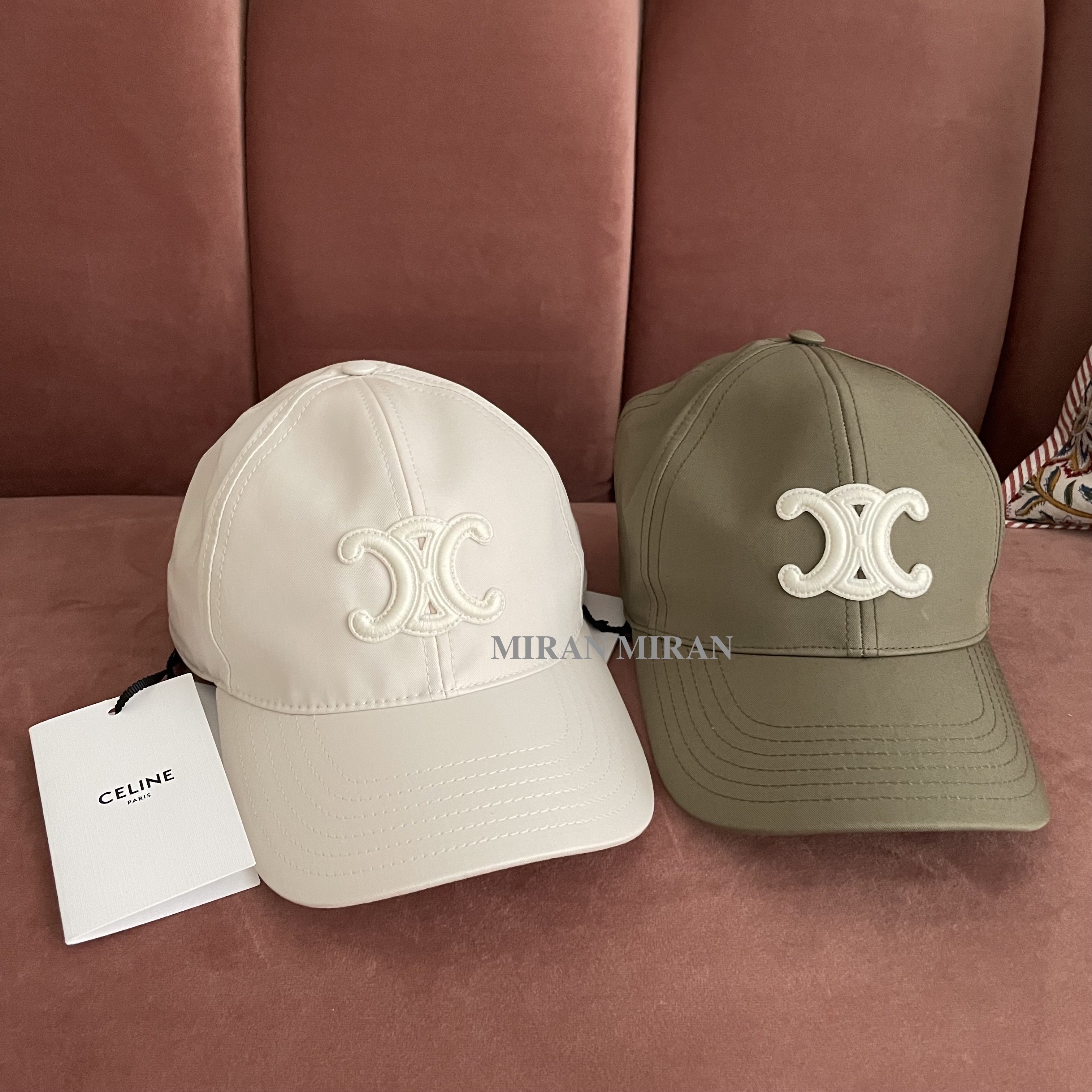 CELINE】トリオンフ ベースボールキャップ /コットン (CELINE/キャップ