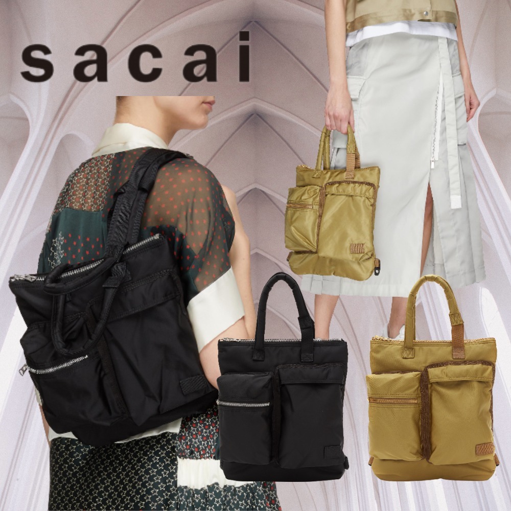 sacai×Porter】Small Helmet Back Pack ナイロン 2wayバッグ (sacai