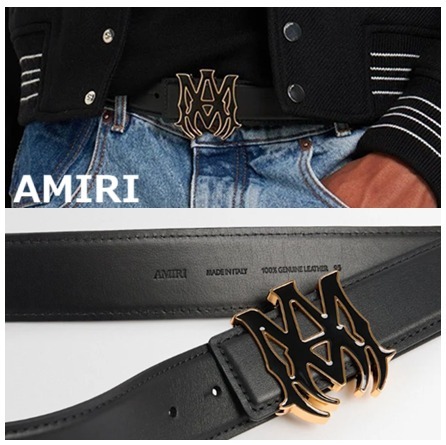 AMIRI MA レザーベルト 4cm (AMIRI/ベルト) 98603719【BUYMA】