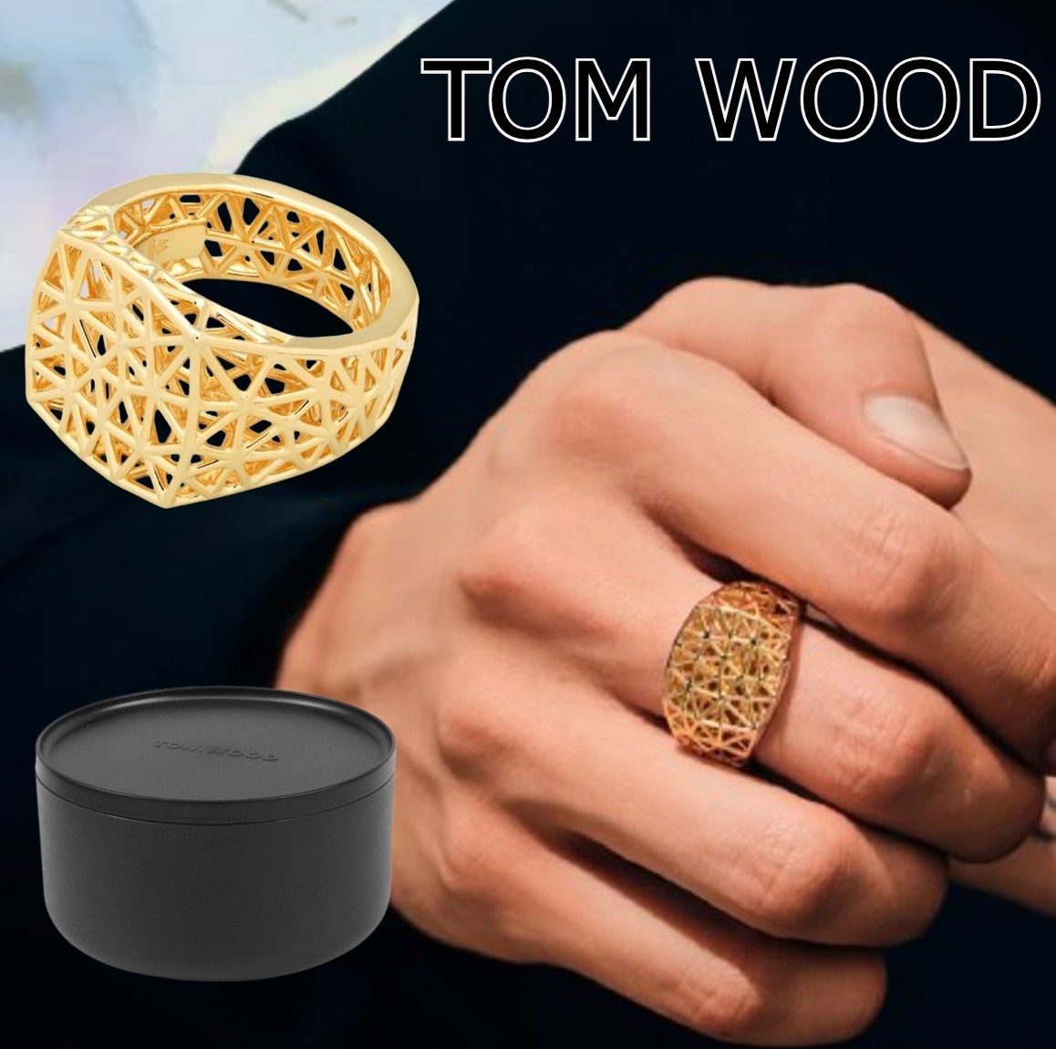 TOM WOOD】シルバー メッシュリング Mesh Ring (Tom Wood/指輪・リング