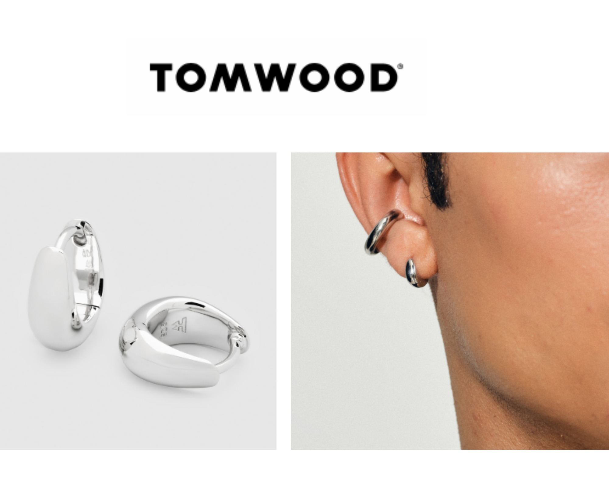 Tom Wood Nova Huggies ピアス スターリングシルバー Nova Huggies