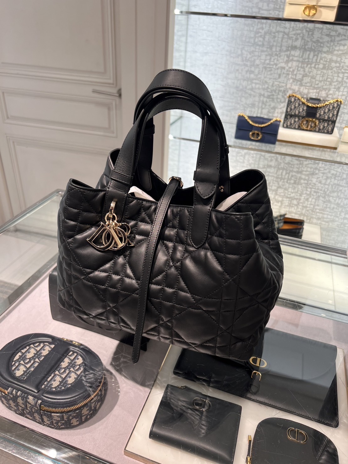 Dior トゥジュール 2WAYトートバッグ 本革レザー ポーチ付 全6色 (Dior