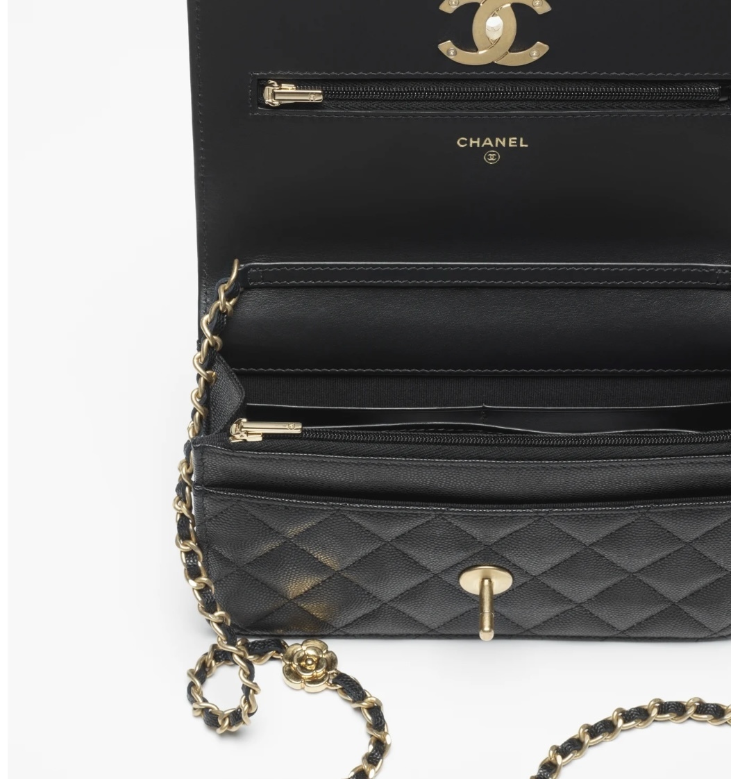 ☆カメリア☆CHANEL 23AW カメリア チェーンウォレット (CHANEL