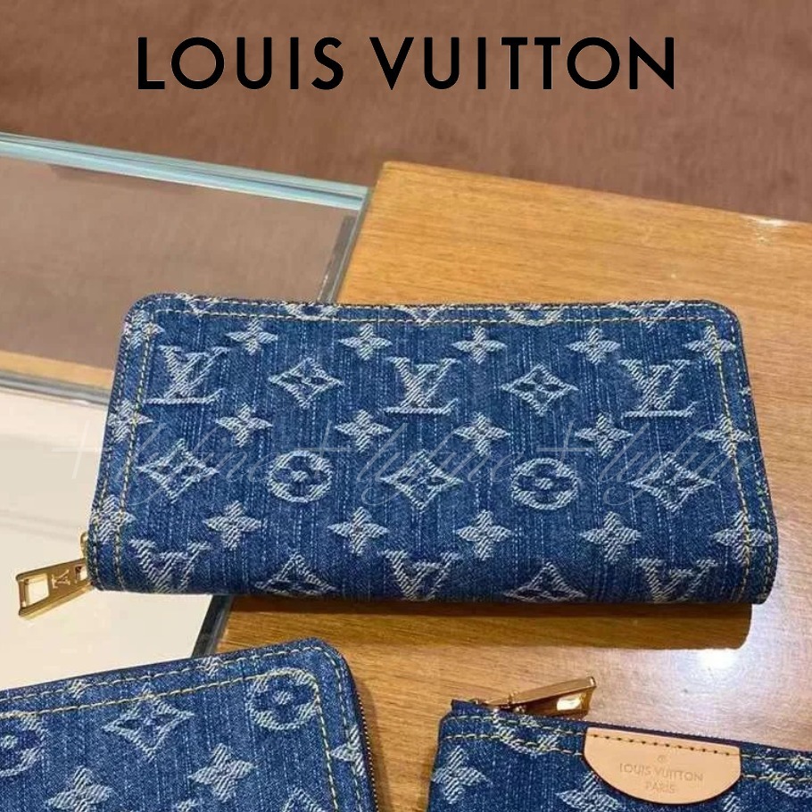 デザイン＆実用性◎メンズもOK！】ルイヴィトン 長財布 デニム (Louis