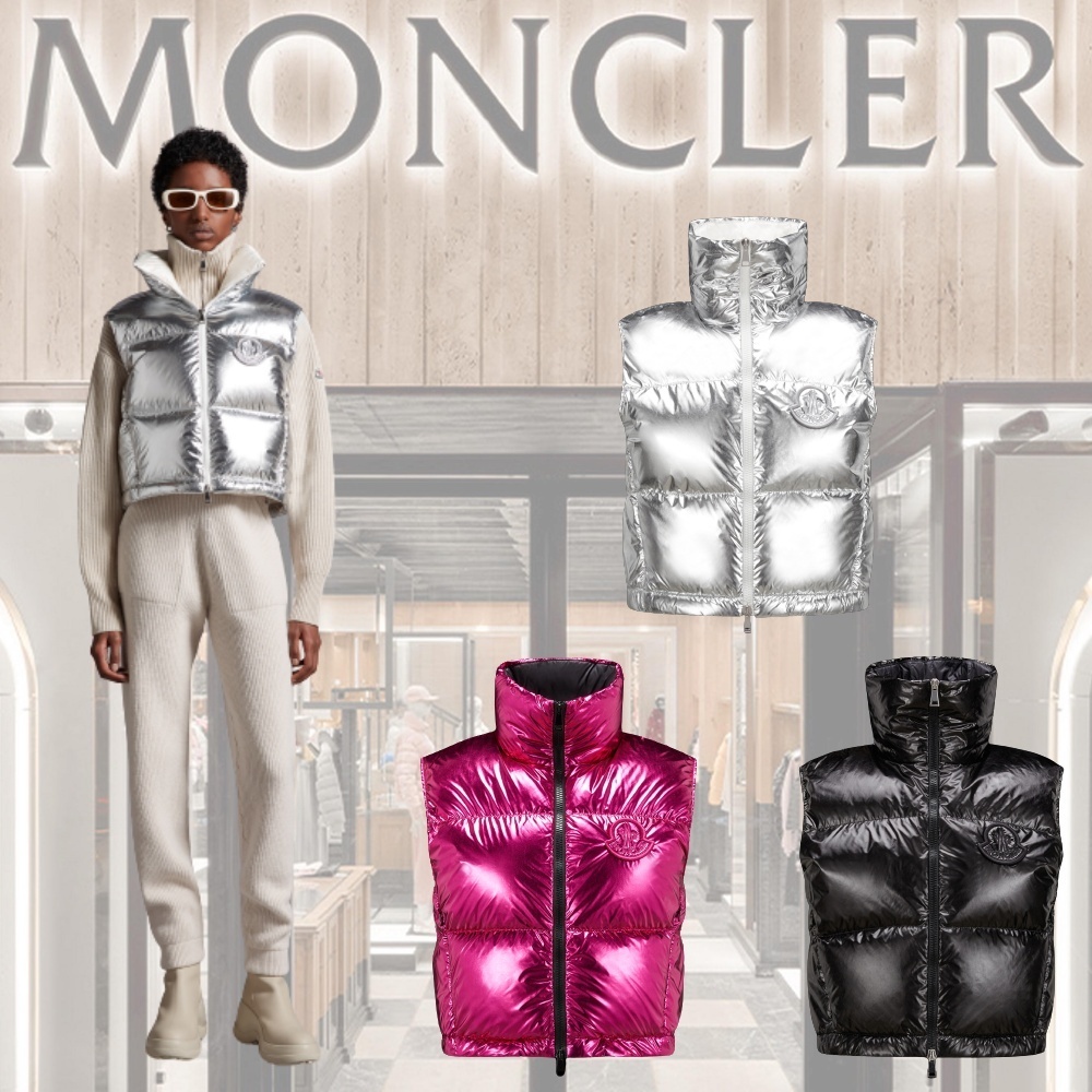 ☆【MONCLER(モンクレール)】Blavet ☆メタリックダウンベスト