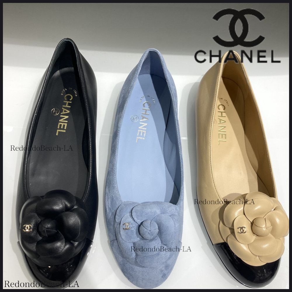 大胆なカメリアで攻める】CHANEL☆バレエシューズ (CHANEL/バレエ