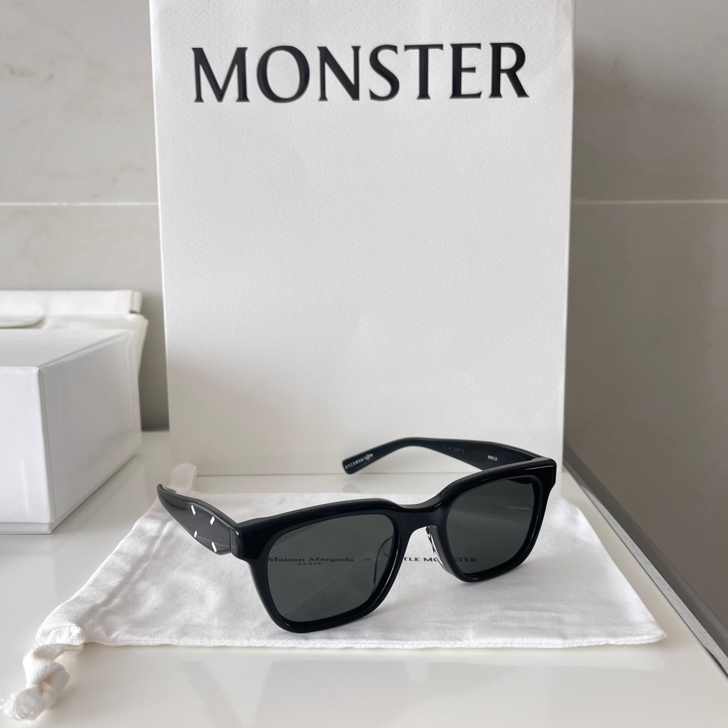 Maison Margiela X GENTLE MONSTER】MM110 01 (BLACK) (Gentle Monster