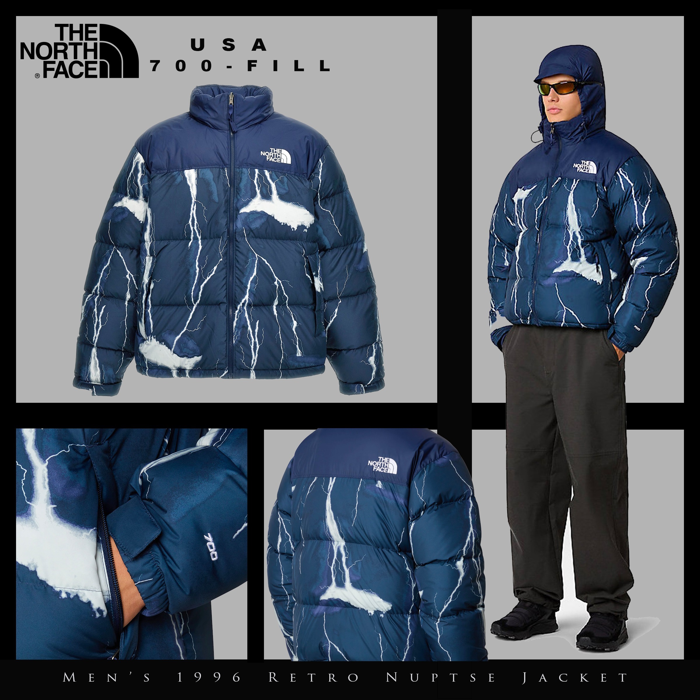 24年新作☆TNF☆ヌプシ ダウンジャケット ライトニング (THE NORTH