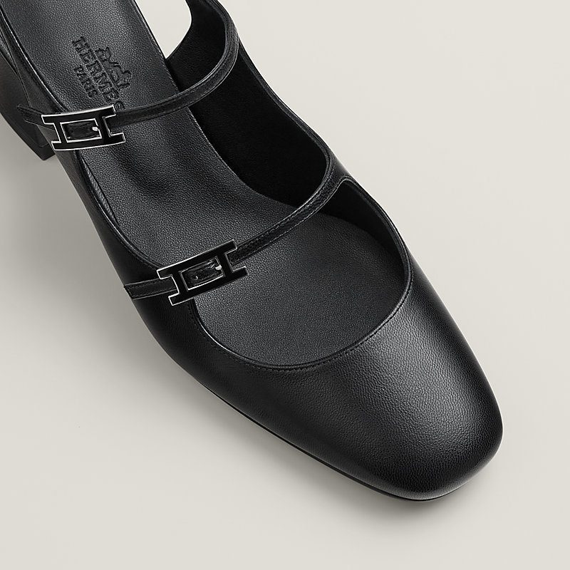 ダブルストラップがポイント】HERMES Jackie 50パンプス (HERMES