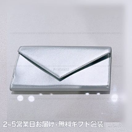 シルバー（銀色）系 BALENCIAGA(バレンシアガ) 長財布(レディース