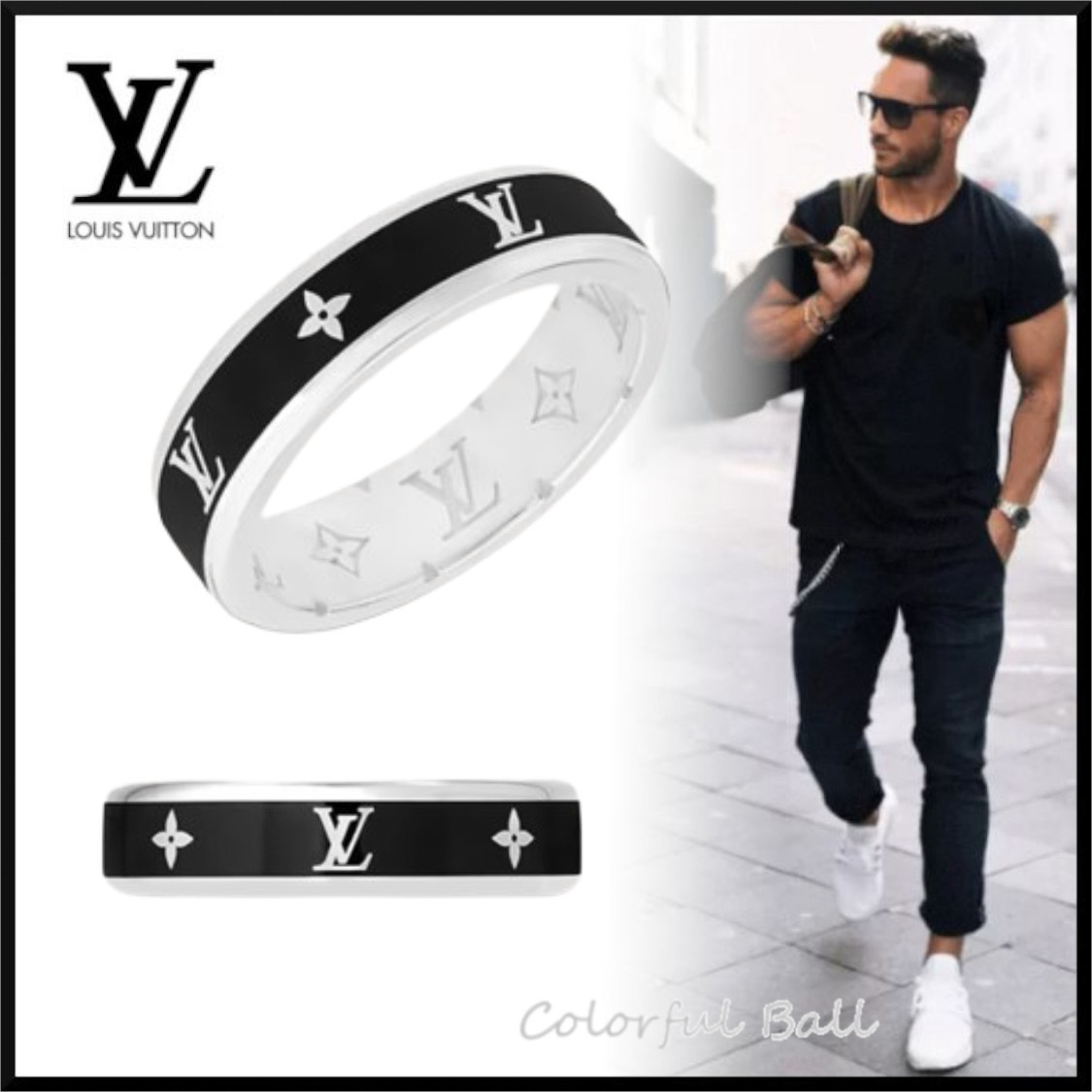 安心国内】Louis Vuitton リング・LV スパイク リング 指輪 (Louis