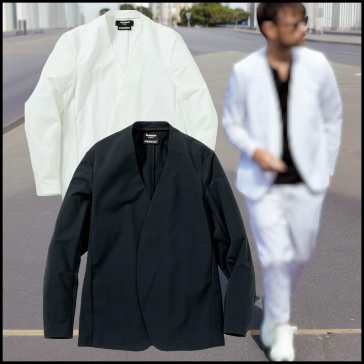 1PIU1UGUALE3 RELAX】パーテックスノーカラージャケット (ジャケット