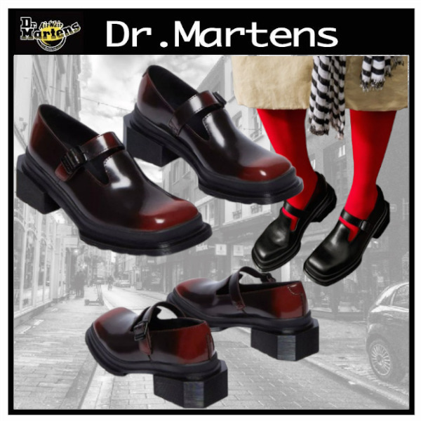 Dr. Martens メイボール スクエアトゥ メリージェーンシューズ (Dr