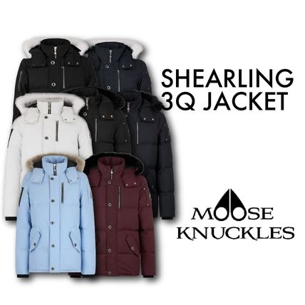 ネイビー（紺）系 MOOSE KNUCKLES(ムースナックルズ) ダウンジャケット