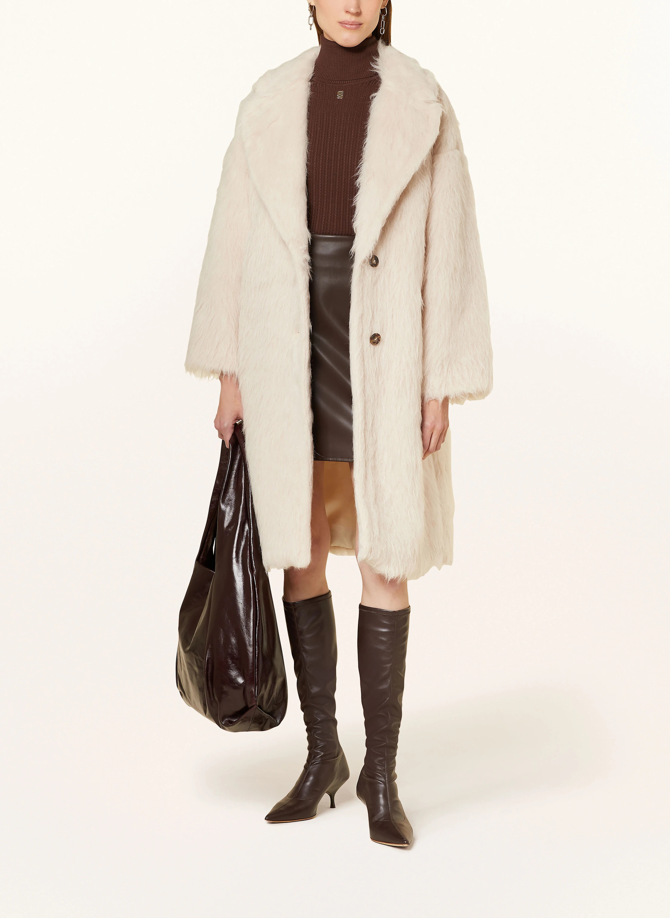 WEEKEND MAX MARA】CANTONE 日本未入荷 フェイクファー コート