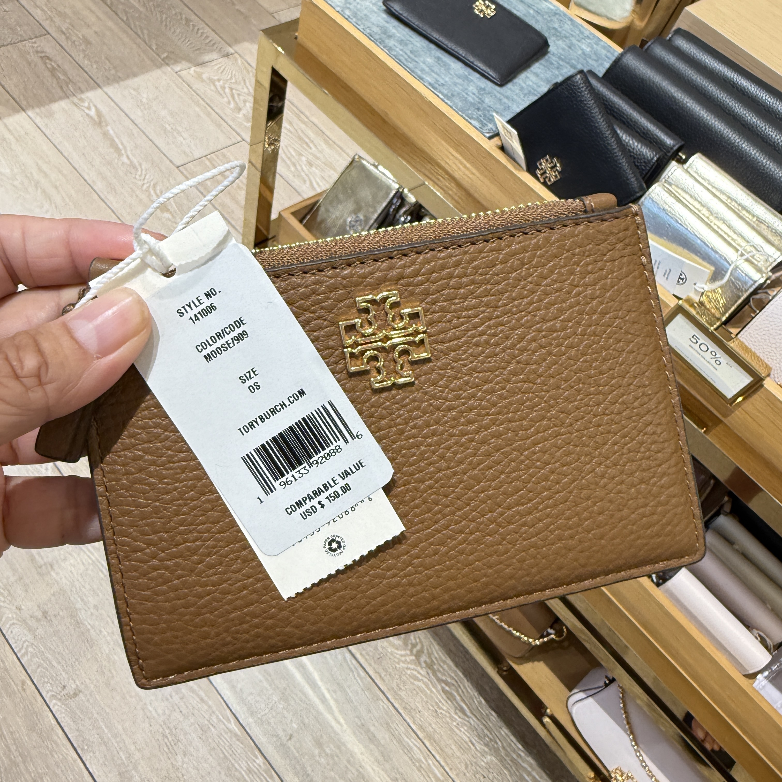 Tory Burch Britten Zip Card Case カード名刺入れ 141006 (Tory Burch