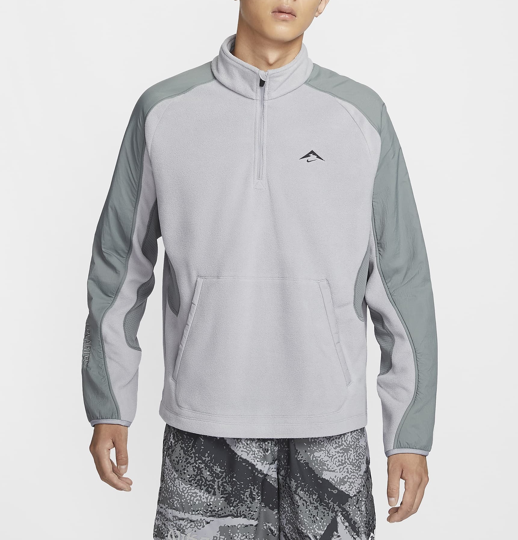 ☆NIKE☆TRAIL POLARTEC 1/4 ZIP FLC ランニングトップ☆追跡可 (Nike