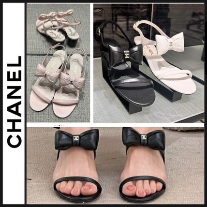 リボン CHANEL(シャネル) サンダル・ミュール(レディース) - ブランド