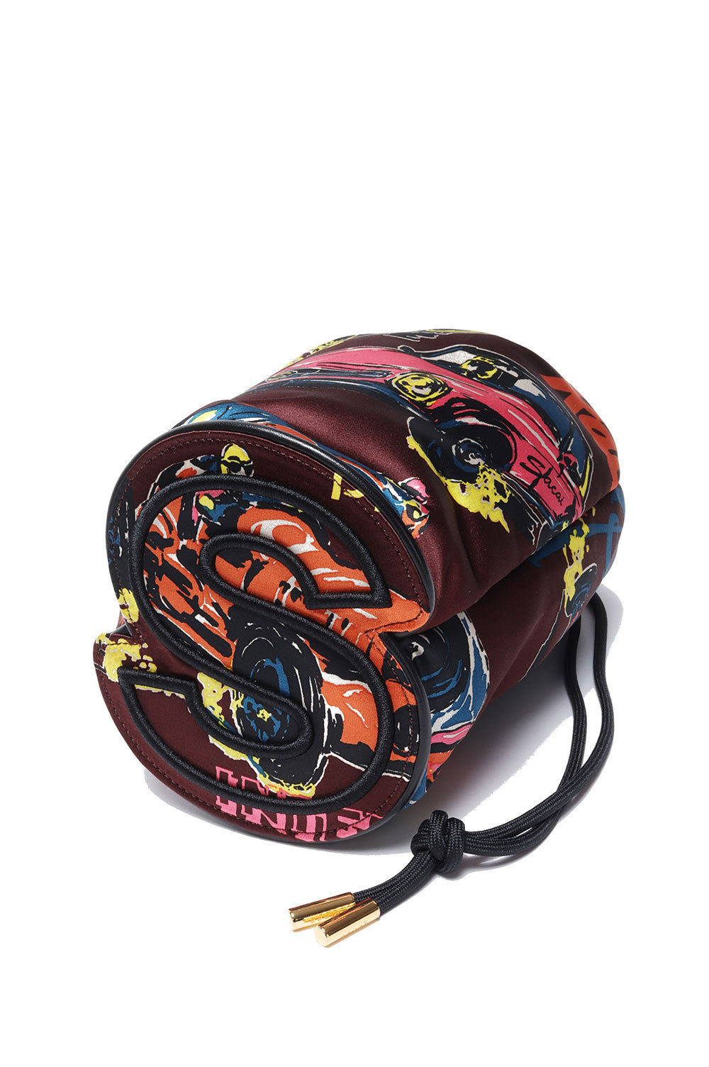 洗練された個性》【sacai】巾着/カーレースプリント (sacai/ショルダー