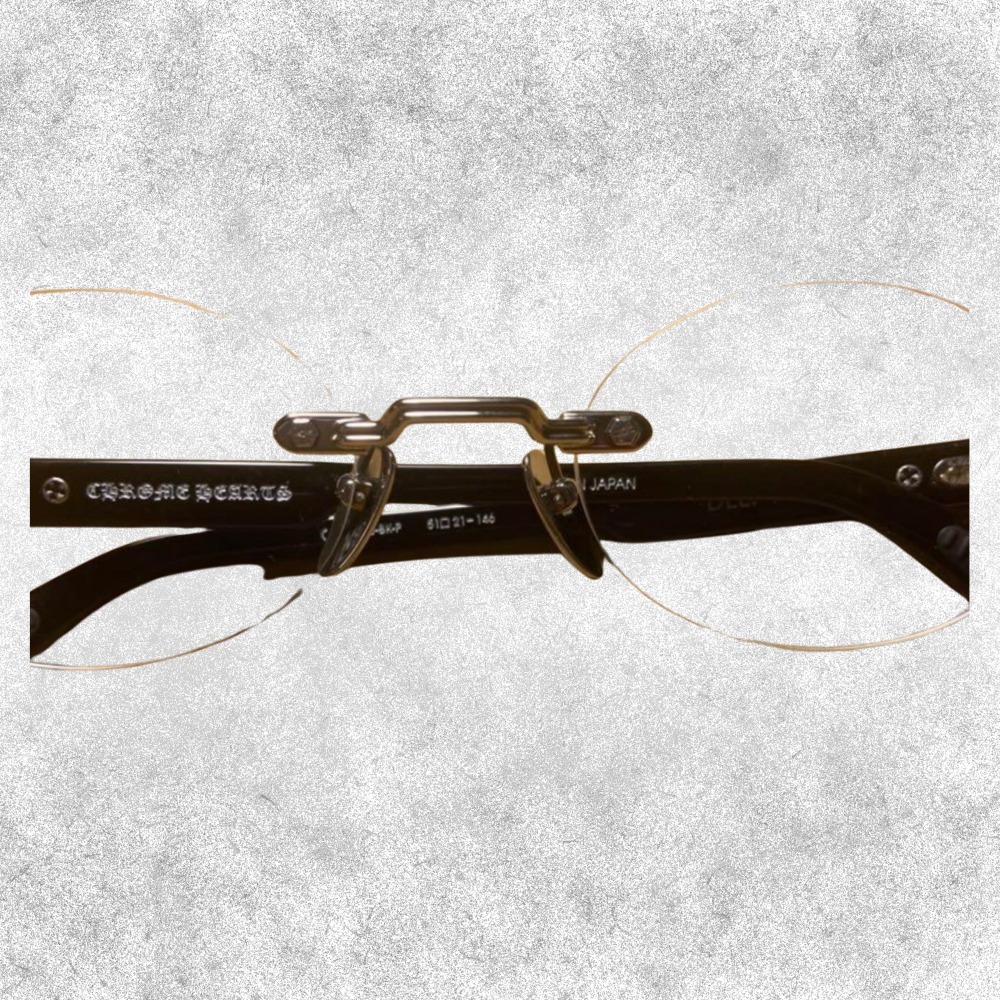 IVEレイ着用 クロムハーツ DEEPⅢ ディープ3 リムレス メガネ (CHROME