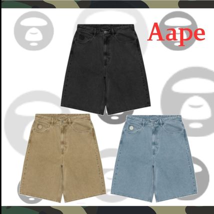 ブルー（青）系 A BATHING APE(アベイシングエイプ) ハーフ・ショート