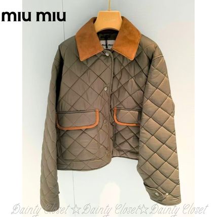 キルティングジャケット MiuMiu(ミュウミュウ) アウター(レディース