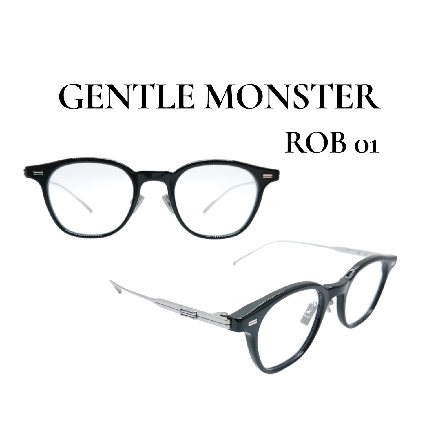 ドラマ話題】GENTLE MONSTER ROB 01 ブラック (Gentle Monster/メガネ