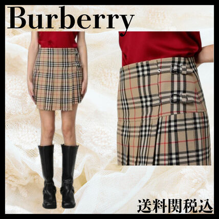 プリーツ Burberry(バーバリー) ミニスカート(レディース) - ブランド