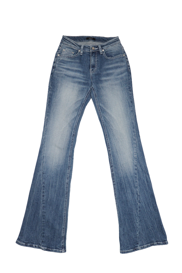 SYNERJYN WRINKLE CAT WASHING DENIM PANTS LIGHT BLUE (SYNERJYN