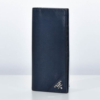 ネイビー（紺）系 PRADA(プラダ) 長財布(メンズ) - ブランド通販のBUYMA