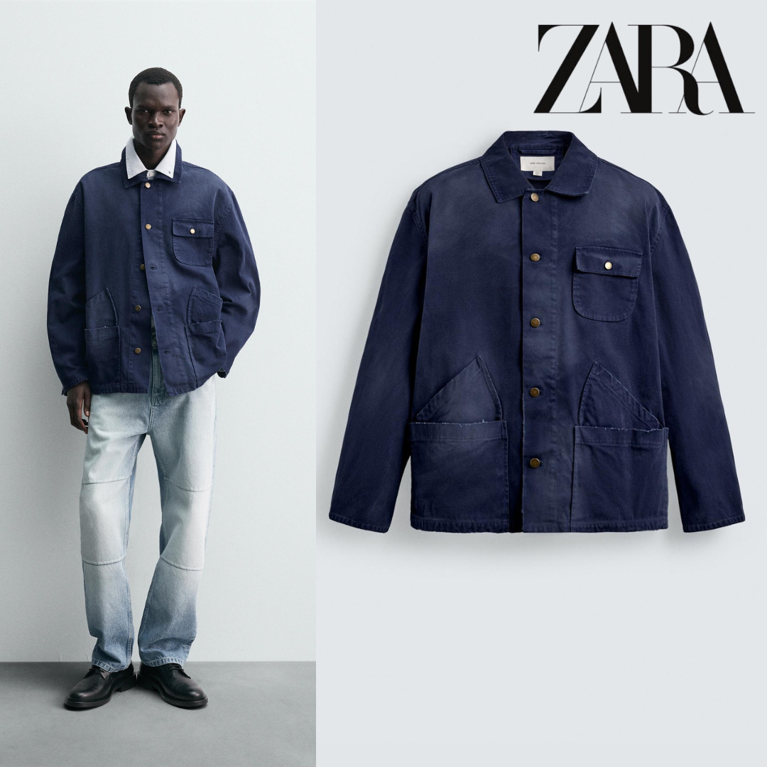ZARA］ウォッシュドポケットジャケット (ZARA/デニムジャケット) 7563