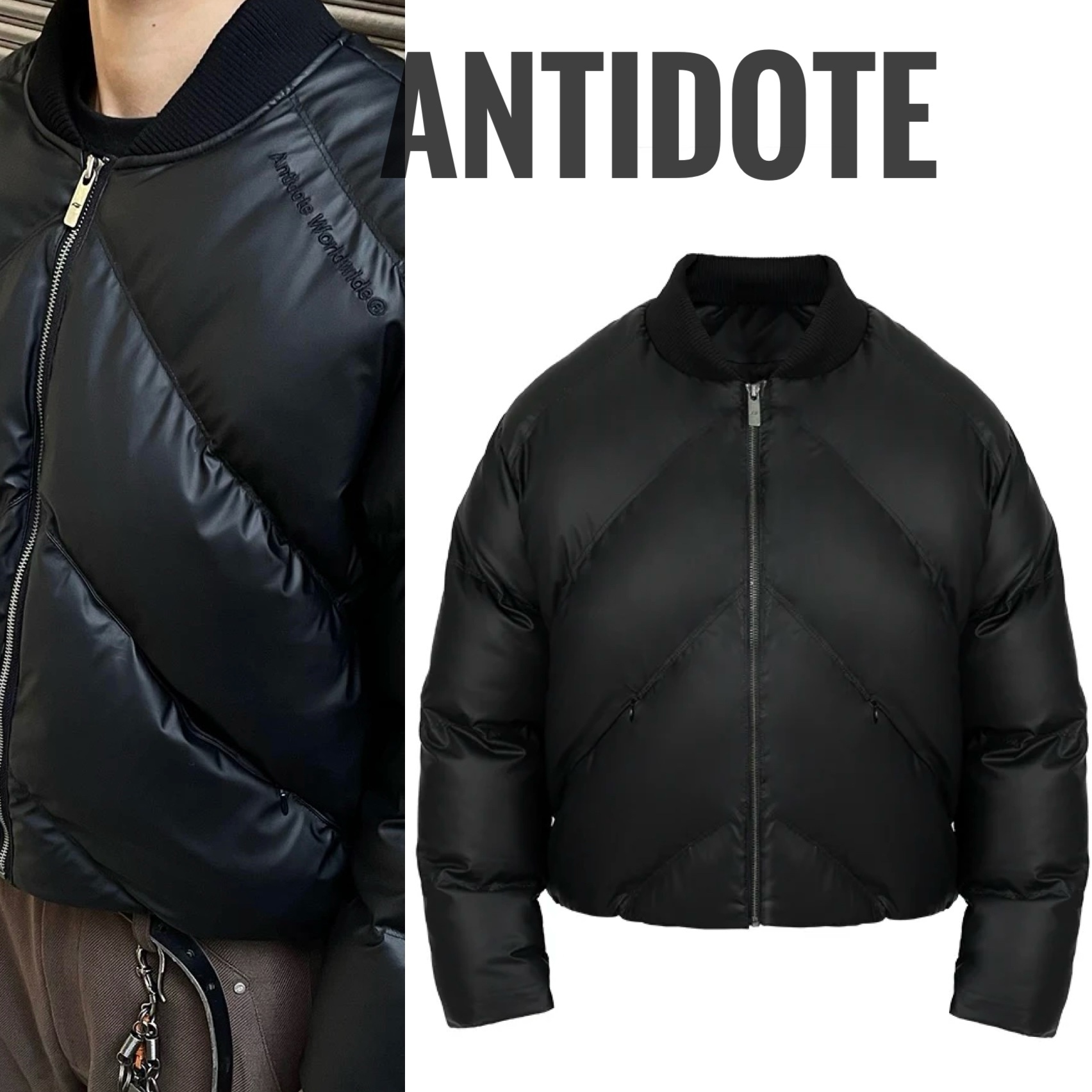 ANTIDOTE PUスタッド MA-1 ボンバージャケット (ANTIDOTE/ブルゾン