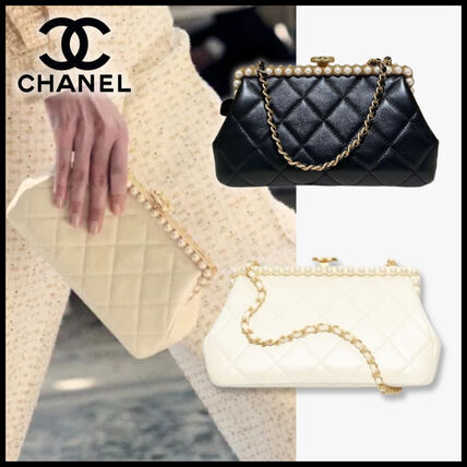 キルティング ベージュ系 クラッチバッグ(レディース) - ブランド通販