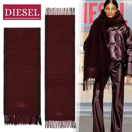 レッド（赤）系 DIESEL(ディーゼル) マフラー・ストール(レディース
