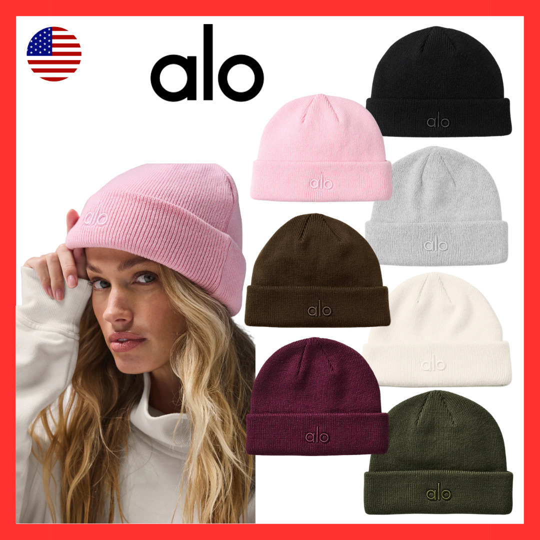 ALO Yoga】Notable Beanie ロゴ ニット帽 ビーニー (ALO Yoga/ニット