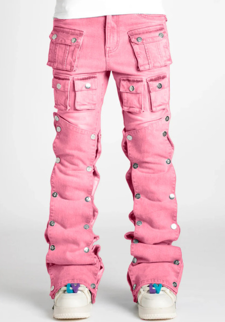 人気 GUAPI Stacked Premium Denim プレミアムデニム ピンク (GUAPI