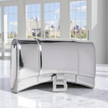 シルバー（銀色）系 BALENCIAGA(バレンシアガ) 長財布(レディース