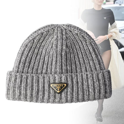 ユニセックス PRADA(プラダ) ニットキャップ・ビーニー(レディース