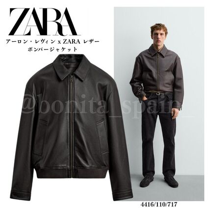 ブラウン（茶色）系 ZARA(ザラ) レザージャケット(メンズ) - ブランド