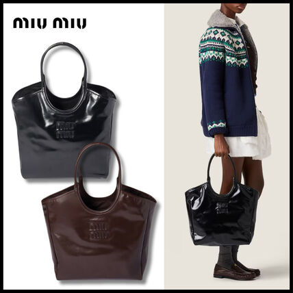 A4サイズ収納可 MiuMiu(ミュウミュウ) トートバッグ(レディース