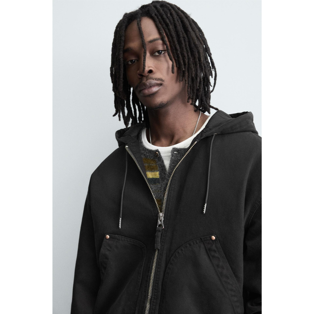 ZARA］中綿入りフーディージャケット (ZARA/パーカー・フーディ) 6987