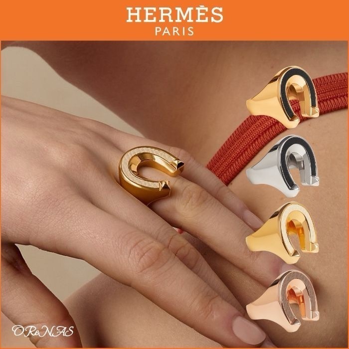 エルメスらしい馬蹄モチーフ♪】HERMES ジョケット リング GM (HERMES
