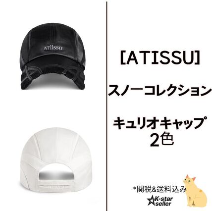 ホワイト（白）系 ATiiSSU(アティシュ) キャップ(レディース