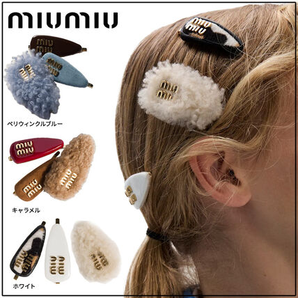 ユニセックス ホワイト（白）系 MiuMiu(ミュウミュウ) ヘア